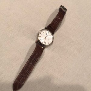 Bulova Men’s brown leather watch